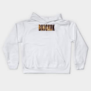 Bangkok Typography Graphic Image Kids Hoodie